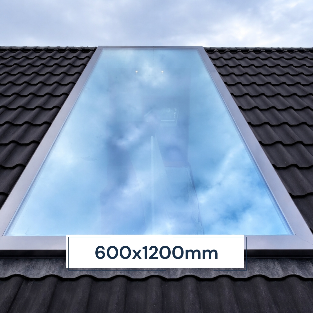 Frameless Skylight for Pitched Roof 600 x 1200 mm