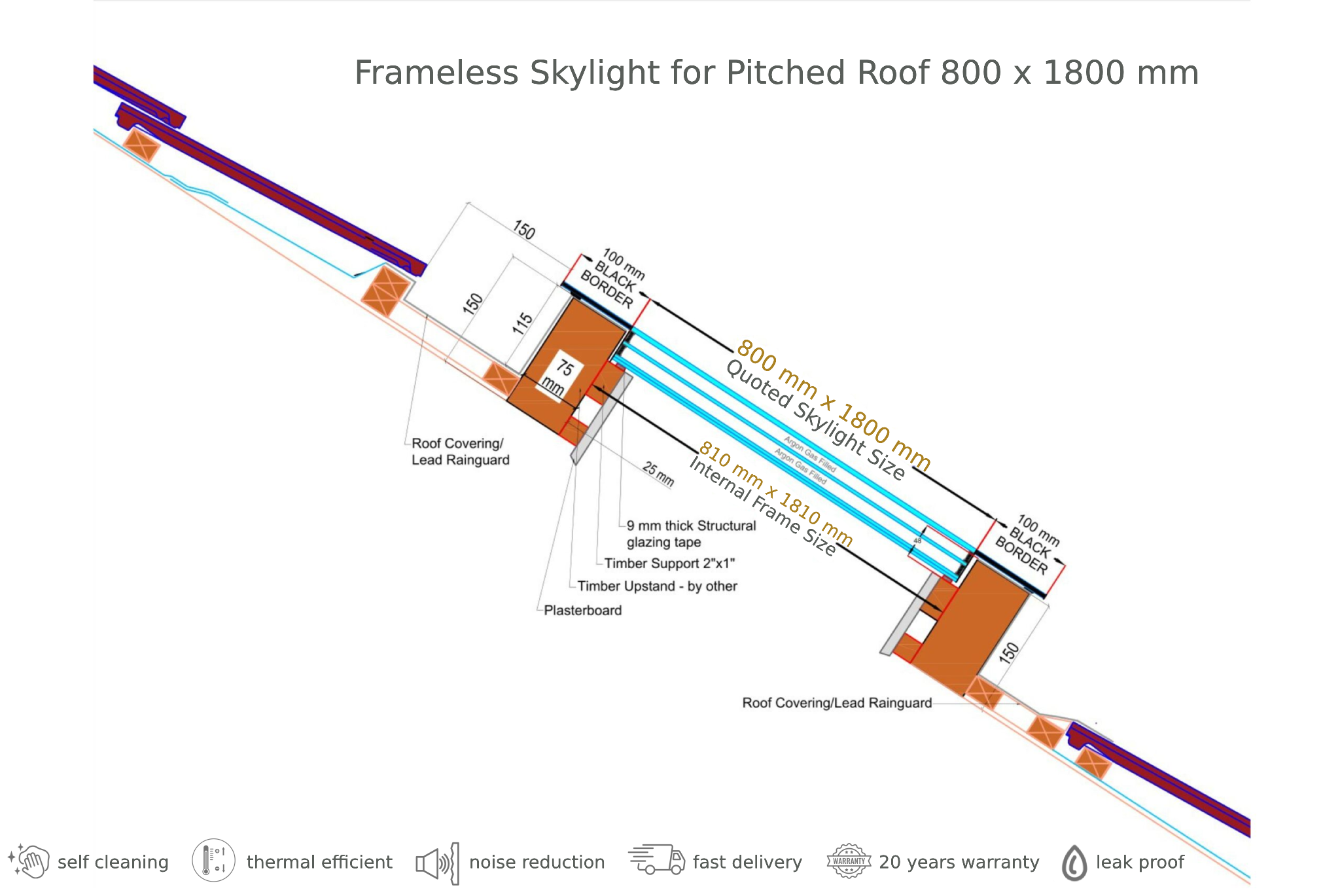 frameless-skylight-for-pitched-roof-800-x-1800-technical-drawing