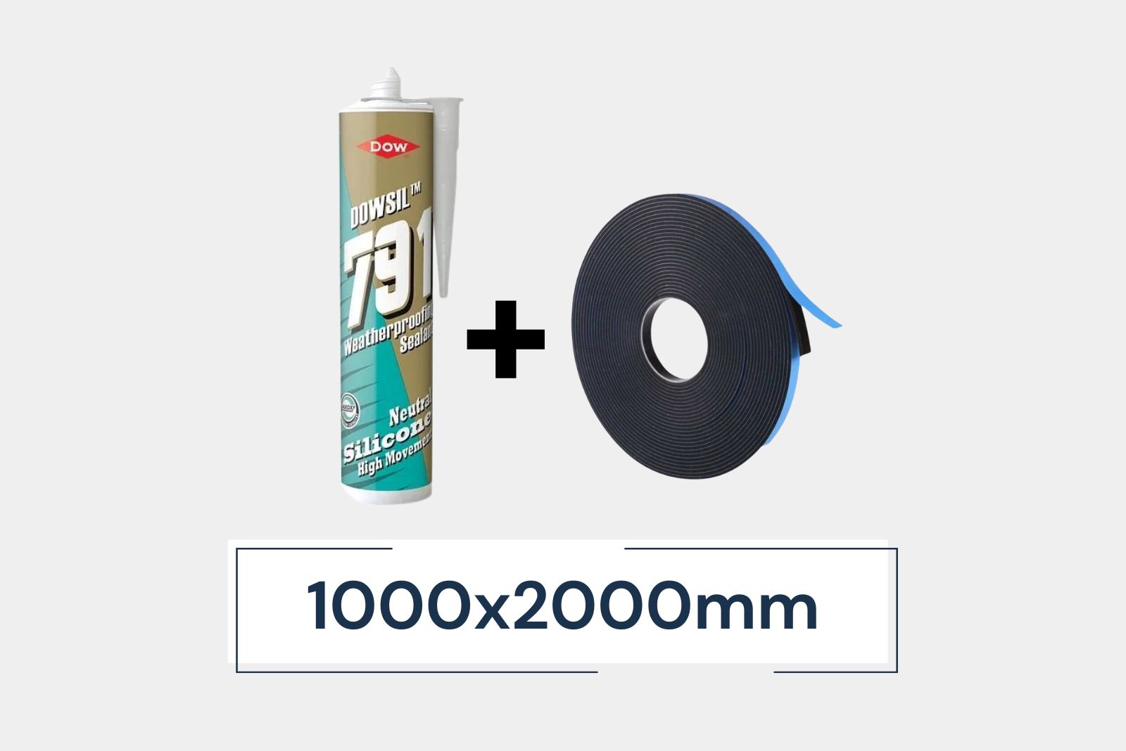 Installation kit for 1 x Flat Roof Skylight 1000x2000mm