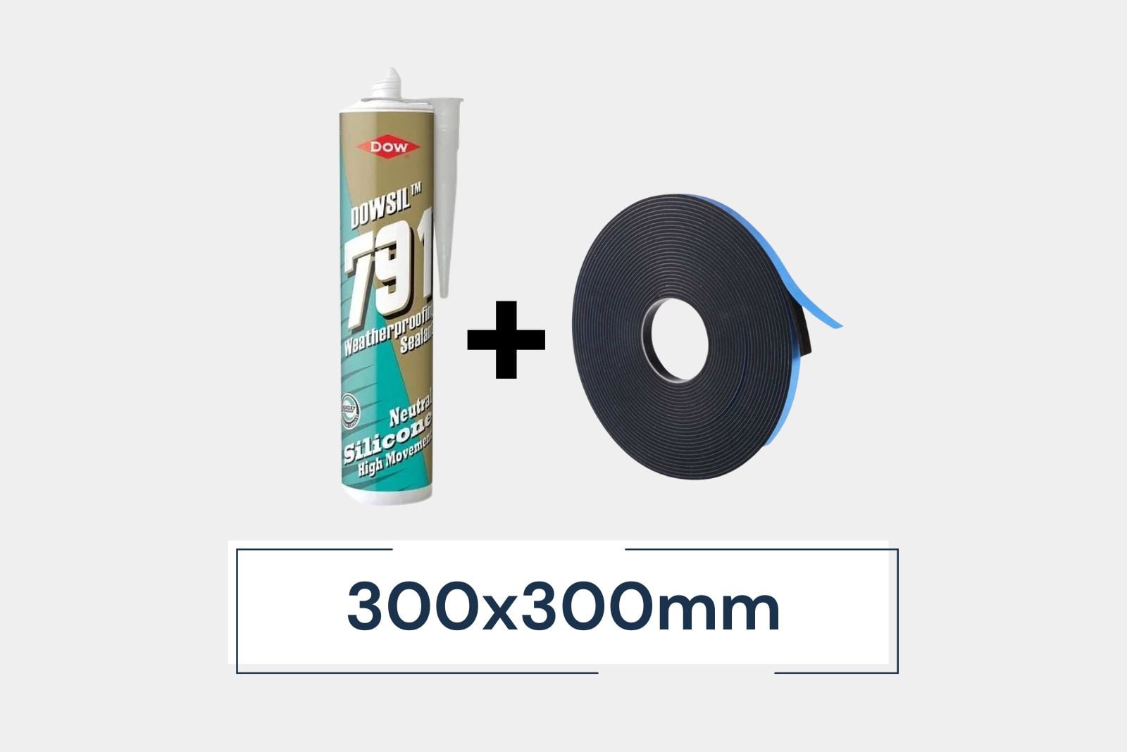 Installation kit for 1 x Flat Roof Skylight 300x300mm