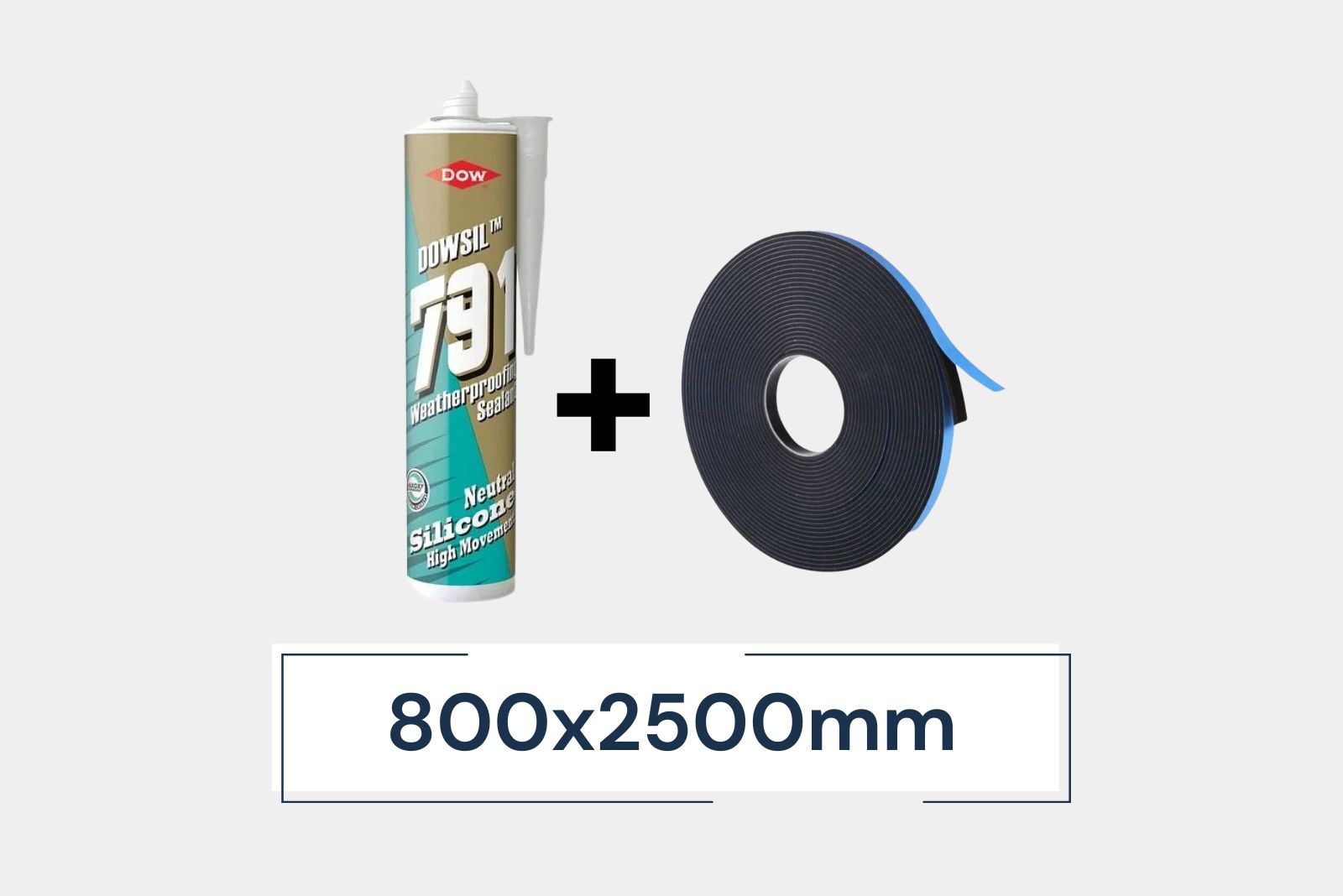 Installation kit for 1 x Flat Roof Skylight 800x2500mm