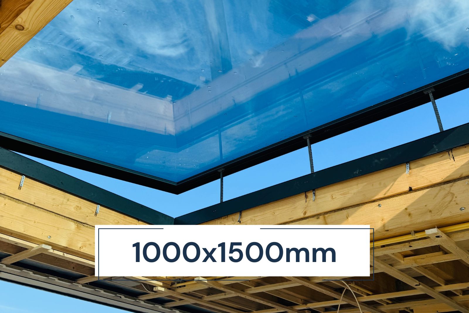 Opening Skylights 1000 x 1500 mm - Electric, Aluminum Framed