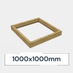 Insulated Upstand for Frameless Pitched Roof Skylight 1000 x 1000 mm