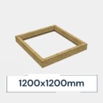 Insulated Upstand for Frameless Pitched Roof Skylight 1200 x 1200 mm