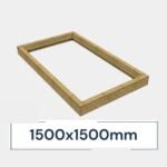 Insulated Upstand for Frameless Pitched Roof Skylight 1500 x 1500 mm