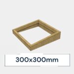 Insulated Upstand for Frameless Flat Roof Skylight 300 x 300 mm