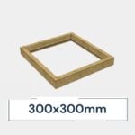 Insulated Upstand for Frameless Pitched Roof Skylight 300 x 300 mm