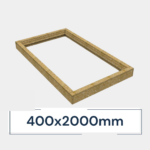 Insulated Upstand for Frameless Pitched Roof Skylight 400 x 2000 mm
