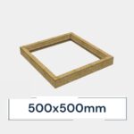 Insulated Upstand for Frameless Pitched Roof Skylight 500 x 500 mm