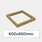 Insulated Upstand for Frameless Pitched Roof Skylight 600 x 600 mm