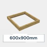 Insulated Upstand for Frameless Pitched Roof Skylight 600 x 900 mm