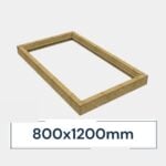 Insulated Upstand for Frameless Pitched Roof Skylight 800 x 1200 mm