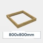 Insulated Upstand for Frameless Pitched Roof Skylight 800 x 800 mm