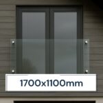 Juliet Balcony System with Glass Adapters 1700 х 1100 mm