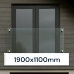 Juliet Balcony System with Glass Adapters 1900 х 1100 mm