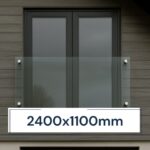 Juliet Balcony System with Glass Adapters 2400 х 1100 mm